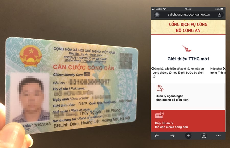 đổi tên trên CCCD