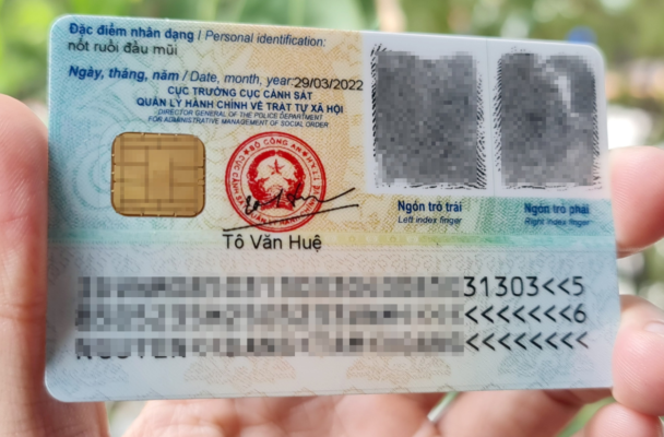 Dãy ký tự ở mặt sau Căn cước công dân